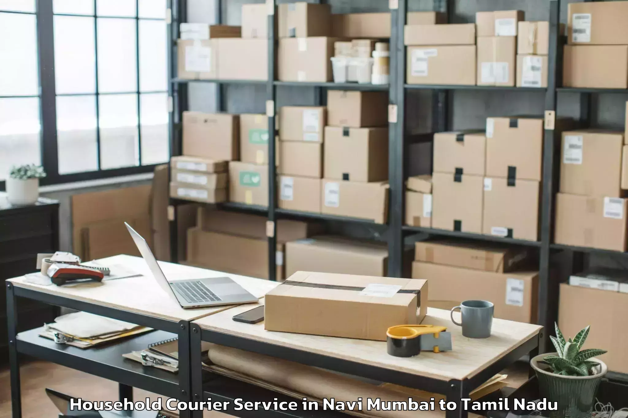 Reliable Navi Mumbai to Kottaiyur Household Courier